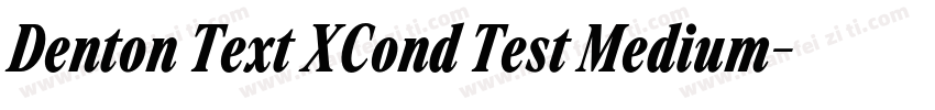 Denton Text XCond Test Medium字体转换